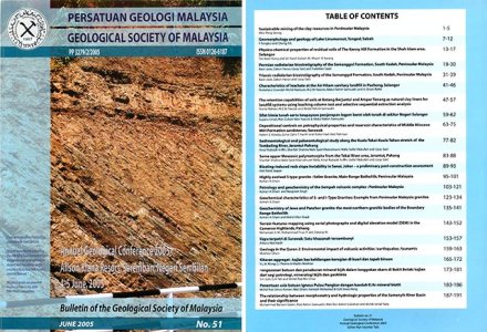 Bulletin of the Geological Society of Malaysia, Volume 51 (2005)