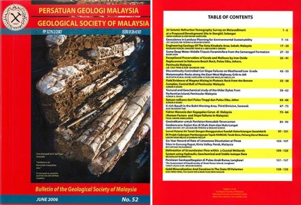 Bulletin of the Geological Society of Malaysia, Volume 52 (2006)