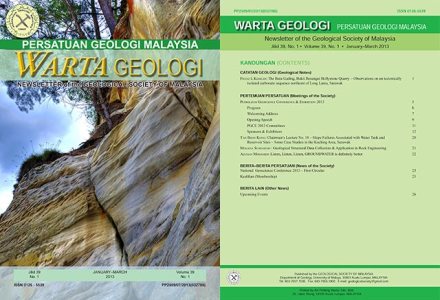Warta Geologi Vol 39, No 1