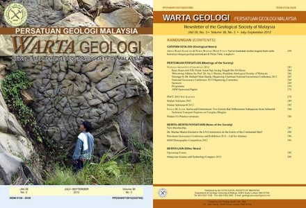 Warta Geologi Vol 38, No 3