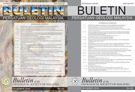 Bulletin of the Geological Society of Malaysia Volume 62, 2016