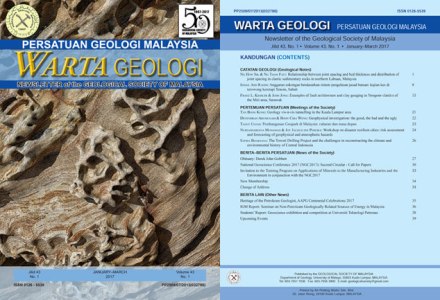 Warta Geologi Volume 43 No 1, Jan - Mar 2017